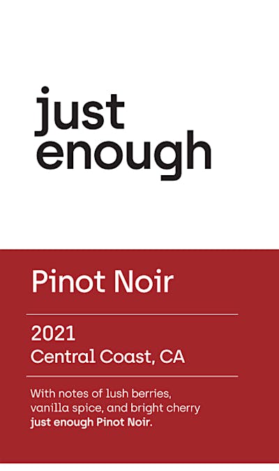 Label for Just Enough