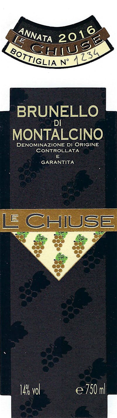 Label for Le Chiuse