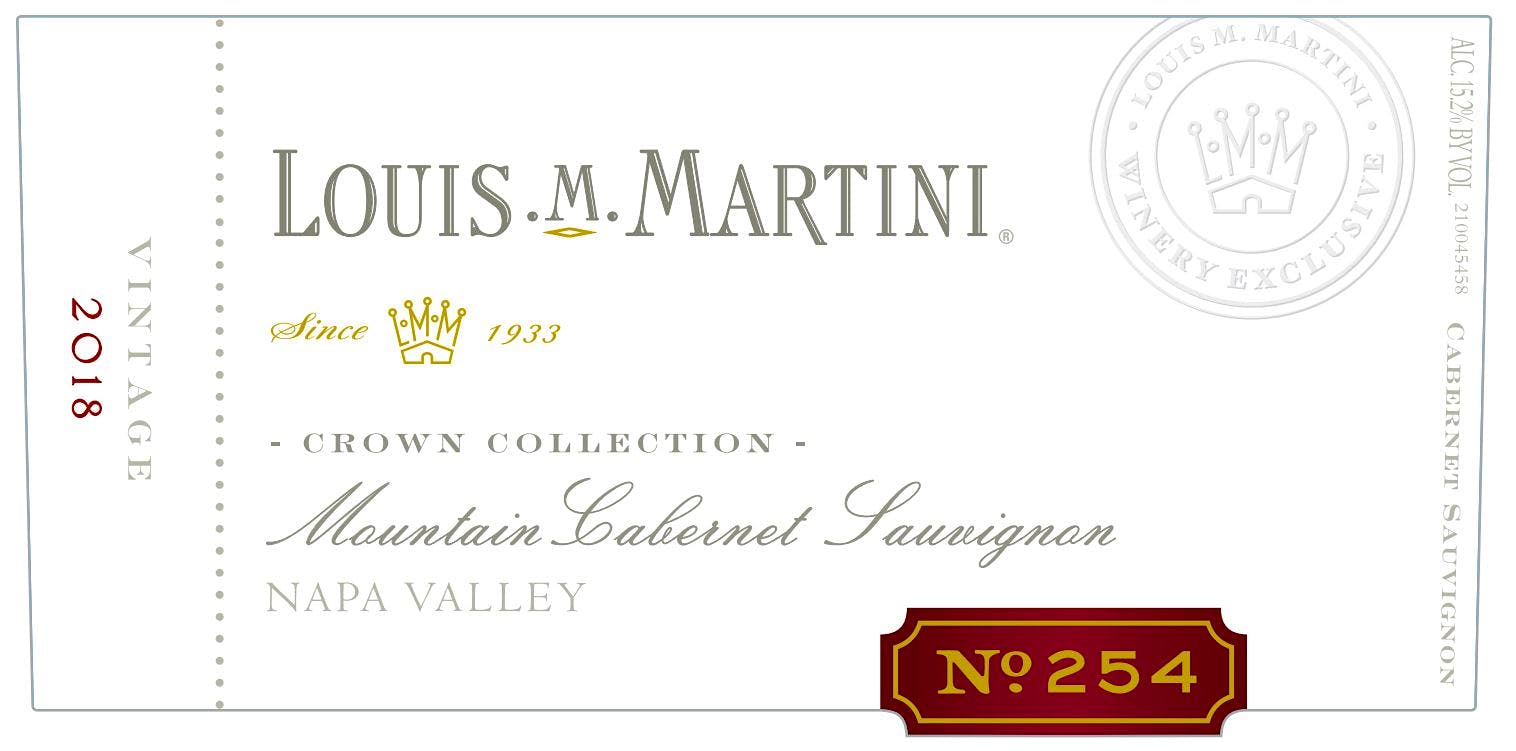 Label for Louis M. Martini