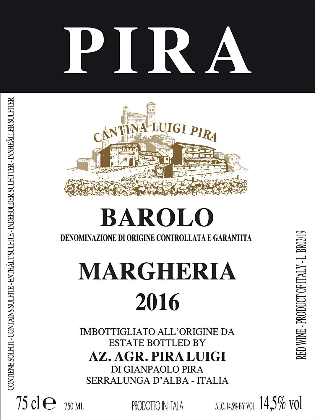 Label for Luigi Pira