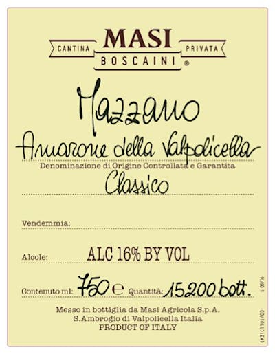 Label for Masi