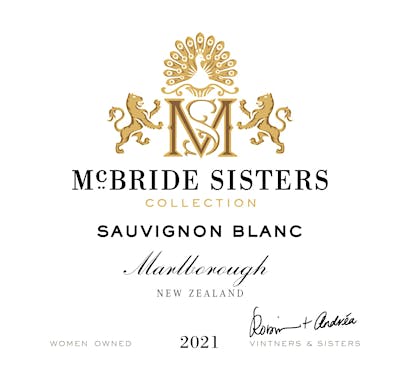 Label for McBride Sisters Collection