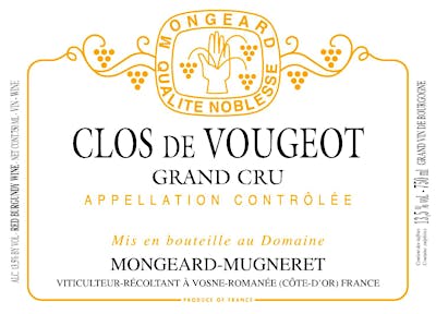 Label for Mongeard-Mugneret