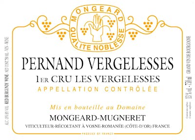 Label for Mongeard-Mugneret