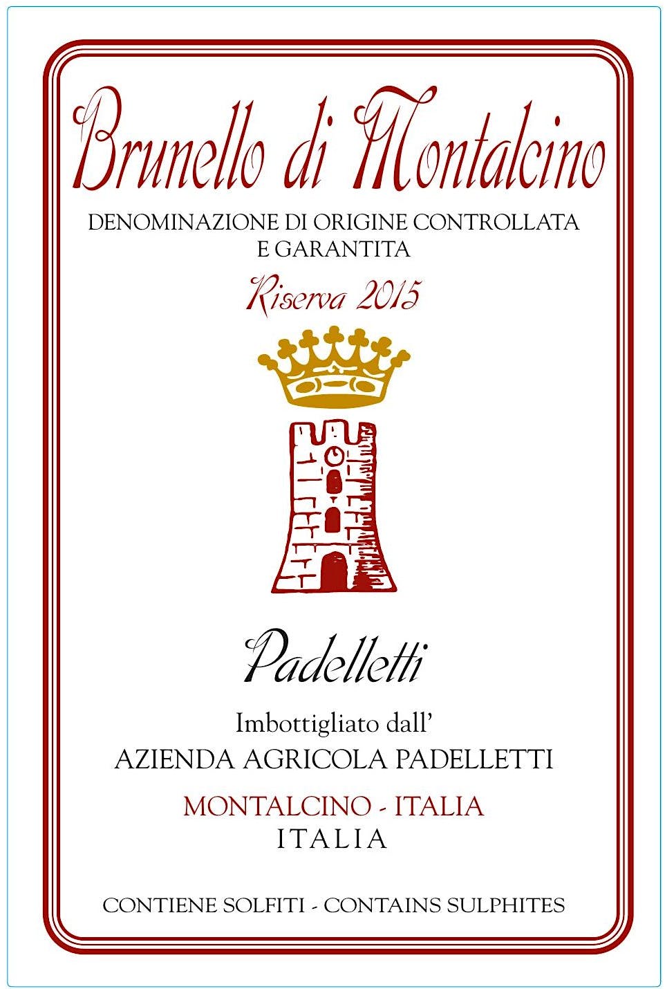 Label for Padelletti