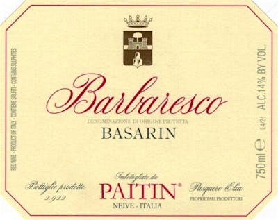 Label for Paitin