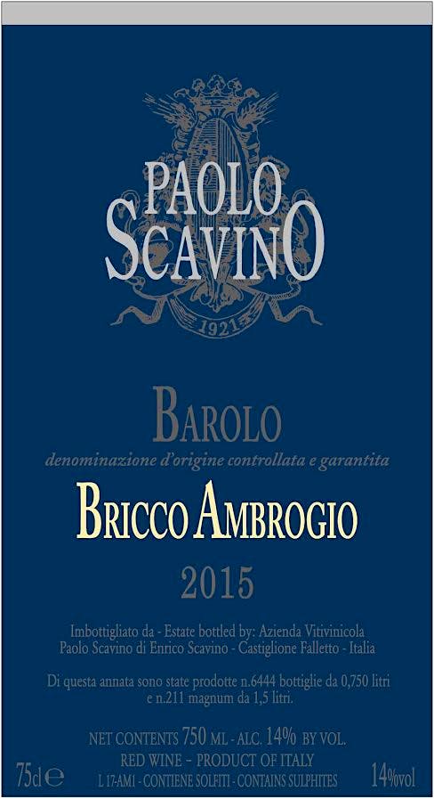 Label for Paolo Scavino