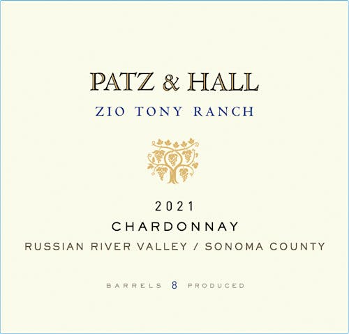 patz-hallchardonnay-russian-river-valley-zio-tony-ranch Label