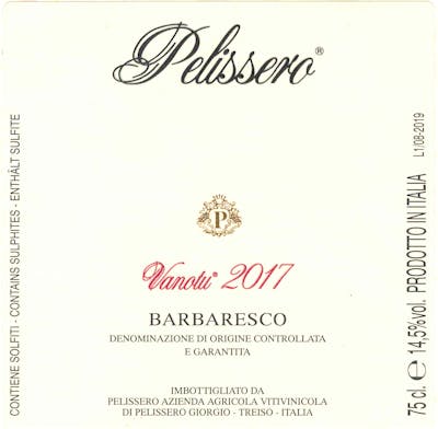 Label for Pelissero