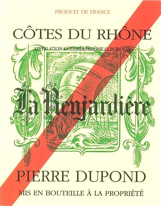 Label for Pierre Dupond