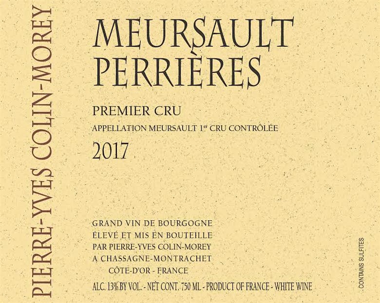 Label for Pierre-Yves Colin-Morey