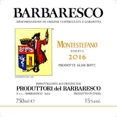 Label for Produttori del Barbaresco