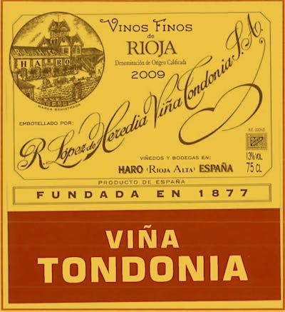 Label for R. López de Heredia Viña Tondonia