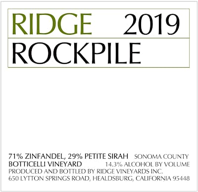 Label for Ridge