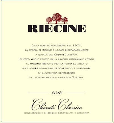 Label for Riecine