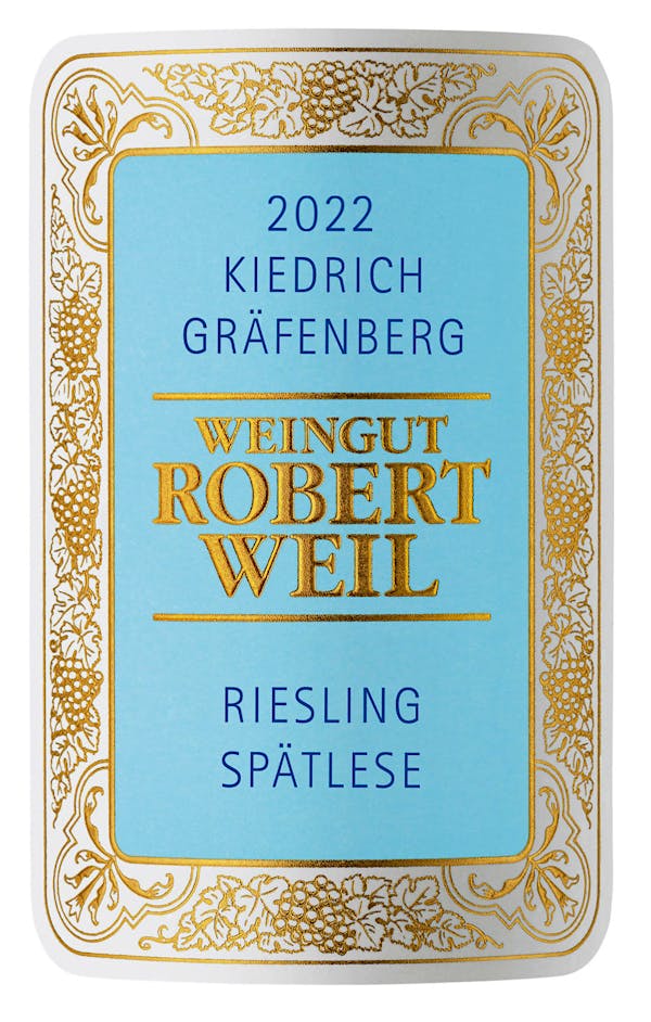 Robert Weil Riesling Spätlese Rheingau Kiedrich Gräfenberg 2022 | Wine ...