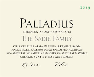 Label for Sadie Family