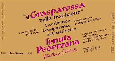 Label for Tenuta Pederzana
