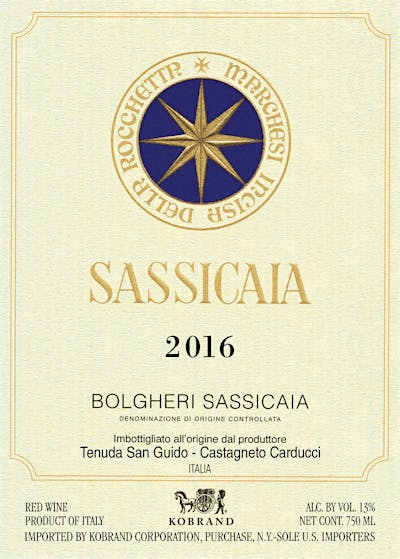 Label for Tenuta San Guido