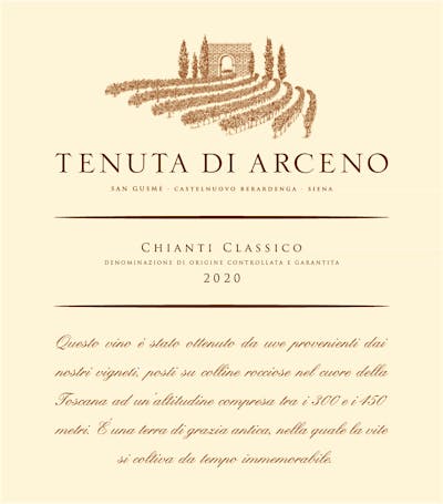 Label for Tenuta di Arceno
