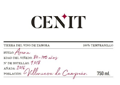 Label for Viñas del Cenit