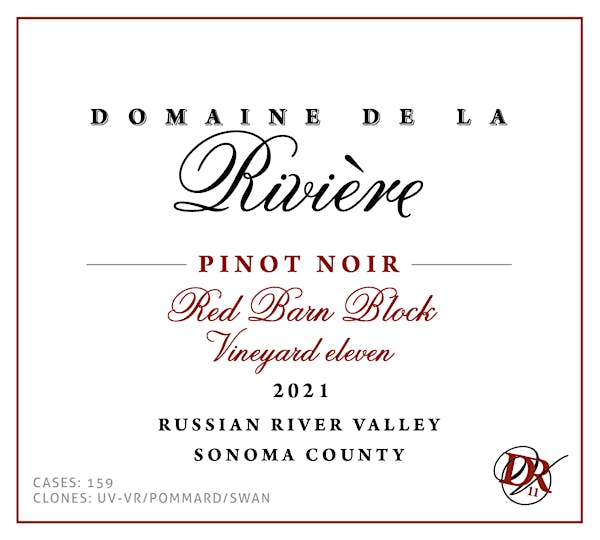 Vineyard Eleven Cellars Pinot Noir Russian River Valley Domaine de la ...