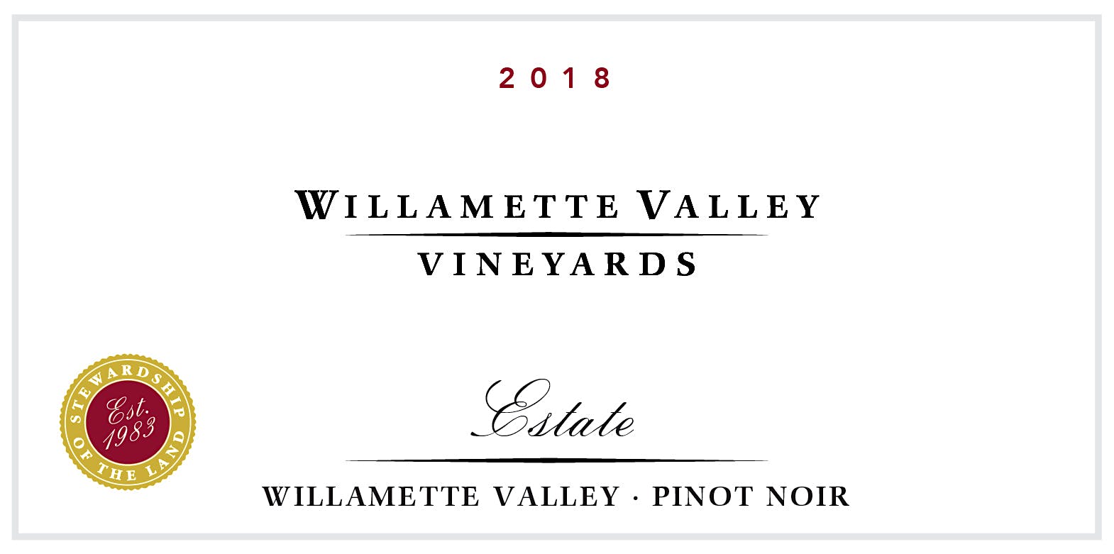 Label for Willamette Valley Vineyards