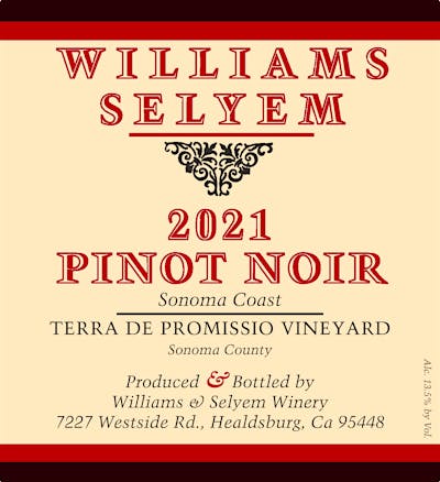 Label for Williams Selyem