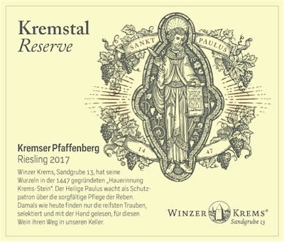 Label for Winzer Krems